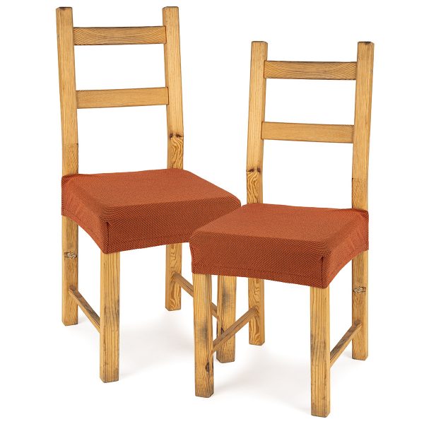 4Home Multielastický potah na sedák na židli Comfort terracotta